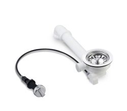 Universal Siebkorb-Excenterventil 114 mm mit Drehexcenter und Raumschaffer / Ablaufgarnitur / Abfluss / Ersatzteil / Spüle