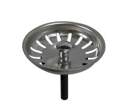 Universal Siebkörbchen für Handbetätigung mit Durchmesser 81 mm, Höhe Stift: 46 mm / Siebkorb / Universalsieb / Ablaufsieb / Ersatzteil