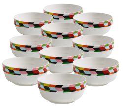 10er SET Maxwell & Williams ABSTRACTION Schale Arrow 15 cm, Geschenkbox, Porzellan, RL0021