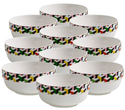 10er SET Maxwell & Williams ABSTRACTION Schale Cube 15 cm, Geschenkbox, Porzellan, RL0023