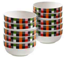 10er SET Maxwell & Williams ABSTRACTION Schale Square 15 cm, Geschenkbox, Porzellan, RL0025