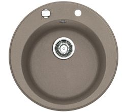 Franke PAMIRA ROG 610-41 Rundbeckenspüle Ø 51 cm mit Stopfen- oder Excenterventil