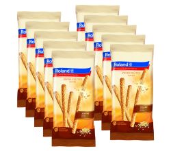 10er SET Roland Swiss Flûtes Stöckli Sesam 125 g / Gebäckstangen / Flutes
