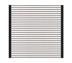 Franke Rollmatte aus runden Edelstahlstäben / Maße (L x B): 470 x 440 mm / Abtropfmatte für diverse FRANKE Spülen / Zubehör