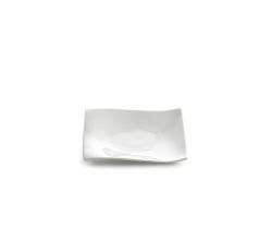 Teller MOTION eckig 15 cm / Desserteller / Vorspeisenteller / Kuchenteller / White Basics