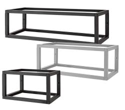 Aluments Quader-Rack Regal mit 30 cm Höhe in EDELSTAHLFARBIG oder SCHWARZ / Regalsystem / Modulregal