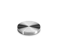 Glasadapterscheibe Edelstahl 90 mm / Tradur / Konsole / Stützfuß / Möbelfuß / Tischbein