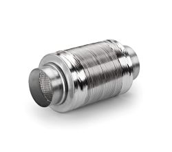 Schalldämpfer Aluminium 125 / Compair flow (System Ø 125)