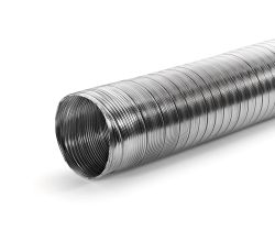 A-PXO Alu-Flexkanal rund, Ø 127 mm, gestauchte Länge 400 mm, streckbar auf 3000 mm