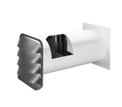 E-Jal Col® 125 Mauerkasten inkl. THERMOBOX Wärmerückhaltesystem / Rechteckanschluss / Compair flow 125 (System Ø 125)