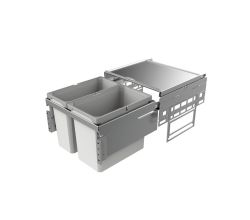 NABER Abfallsorter 38 (22 + 16) Liter COX® BASE 360 S/500-2 für 50 cm Schrankbreite