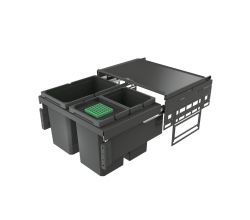 NABER Abfallsorter 42 (2x10 / 1x22) Liter COX® BASE 360 S/600-3 ab 60 cm Schrankbreite
