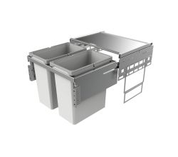 NABER 8012308 Abfallsammler Cox® Base 460 S/600-2 Hellgrau, H 460 mm