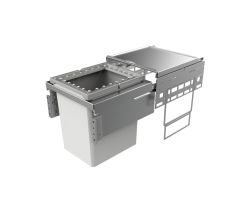 NABER Abfallsorter 39 Liter Cox® Base 460 R/450-1 inkl. Aufsatzrahmen ab 45 cm Schrankbreite