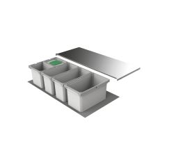 Abfallsorter Cox Box 1T/1000-5 Bio mit fünffach Trennung für 100 cm Schrankbreite / Abfalleimer / Abfallsammler / Mülleimer