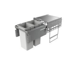 NABER Abfallsorter Cox® Base 460 S/400-2 mit 25 (2 x 12,5) Liter Volumen / ab 40 cm Schrankbreite