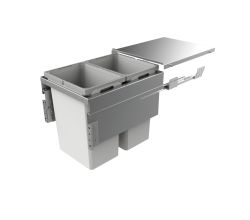 NABER 8012381 Abfallsammler COX CLAN 490/450-2 mit 59 Liter Volumen / für 45 cm Schrankbreite