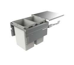 NABER 8012382 Abfallsammler COX CLAN 490/500-2 mit 59 Liter Volumen / für 50 cm Schrankbreite
