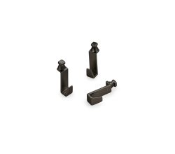ALTO - Haken Set schwarz matt / RELISTA / Aufhängen / Relingsystem