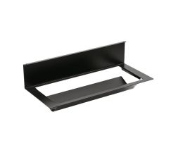 Linero MosaiQ Papierrollenhalter 350 x 155 x 120 mm schwarz matt / Relingsystem / Kesseböhmer