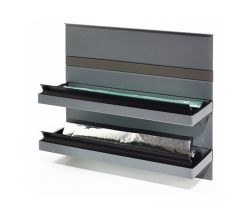 Linero MosaiQ Folienrollenhalter 350 x 110 x 300 mm graphitschwarz / Folienabroller / Relingsystem / Kesseböhmer