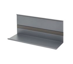 Linero MosaiQ Universalablage H 140 mm ohne Rahmen graphitschwarz / Relingsystem / Kesseböhmer