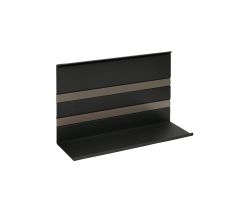 Linero MosaiQ Universalablage H 200 mm ohne Rahmen schwarz matt / Relingsystem / Kesseböhmer