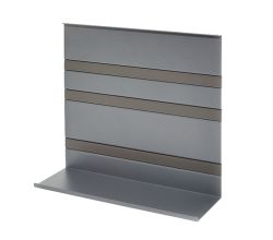 Linero MosaiQ Universalablage H 300 mm ohne Rahmen graphitschwarz / Relingsystem / Kesseböhmer