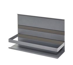Linero MosaiQ Universalablage H 200 mm mit Rahmen graphitschwarz / Relingsystem / Kesseböhmer