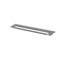 Linero MosaiQ Obere Tuchleiste 350 x 77 x 10 mm graphitschwarz / Handtuchleiste / Reling Handtuchhalter / Relingsystem / Kesseböhmer