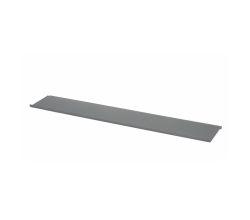 Linero MosaiQ Obere Ablage lang 585 x 107 x 8 mm graphitschwarz / Reling / Relingsystem / Kesseböhmer