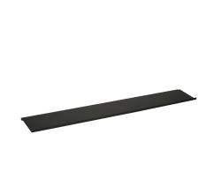 Linero MosaiQ Obere Ablage lang 585 x 107 x 8 mm schwarz matt / Reling / Relingsystem / Kesseböhmer
