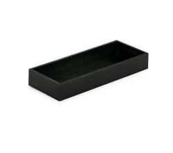 Modify Schale B 300 x T 117,5 x H 43 mm, Esche schwarz / Besteckeinsatz Holz