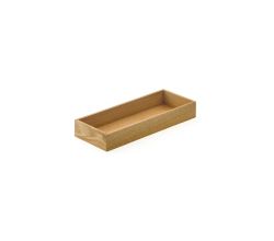 Modify Schale B 300 x T 117,5 x H 43 mm, Eiche hell / Besteckeinsatz Holz