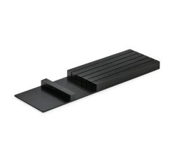 Modify Messereinsatz B 137,5 x T 472 x H 26 mm, Esche schwarz / Besteckeinsatz Holz
