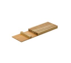 Modify Messereinsatz B 137,5 x T 472 x H 26 mm, Eiche hell / Besteckeinsatz Holz