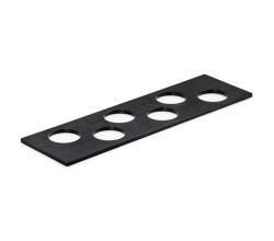 Modify Gewürzdoseneinsatz B 137,5 x T 472 x H 8 mm, Esche schwarz / Besteckeinsatz Holz