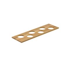 Modify Gewürzdoseneinsatz B 137,5 x T 472 x H 8 mm, Eiche hell / Besteckeinsatz Holz