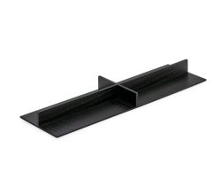 Modify Einsatzkreuz B 137,5 x T 472 x H 37,5 mm, Esche schwarz / Besteckeinsatz Holz