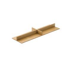 Modify Einsatzkreuz B 137,5 x T 472 x H 37,5 mm, Eiche hell / Besteckeinsatz Holz