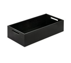 Modify Box 1 für Auszüge B 236 x T 472 x H 110 mm, Esche schwarz / Holzbox 