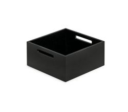 Modify Box 2 für Auszüge B 236 x T 236 x H 110 mm, Esche schwarz / Holzbox 