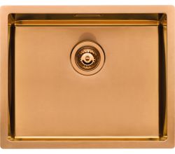NABER 1015030 LUSSO 1 Einbauspüle, kupferfarbig, PVD-Beschichtung, ab 60 cm Schrankbreite / Spüle / Einzelbecken