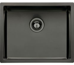 NABER 1015031 LUSSO 2 Einbauspüle, graphitfarbig, PVD-Beschichtung, ab 60 cm Schrankbreite / Spüle / Einzelbecken