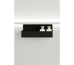 Naber 8041221 transFORM Ablage 2 für Relingsystem, schwarz matt