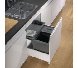 Abfallsammler X-LINE 600/M7 mit Basic Schublade, anthrazit für 60 cm Schrankbreite