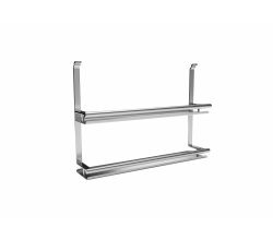 Linero Style Gewürzbord 2-etagig, edelstahlfarbig / Relingsystem / Kesseböhmer