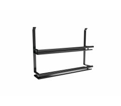 Linero Style Gewürzbord 2-etagig, schwarz matt / Relingsystem / Kesseböhmer