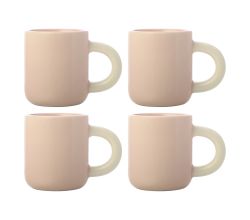 Maxwell & Williams 4er-Set – 4 × DI0346 Espressotasse 110ml Pink SHERBET Porzellan (DI0346)