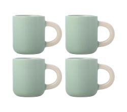 Maxwell & Williams 4er-Set – 4 × DI0348 Espressotasse 110ml Mint SHERBET Porzellan (DI0348)